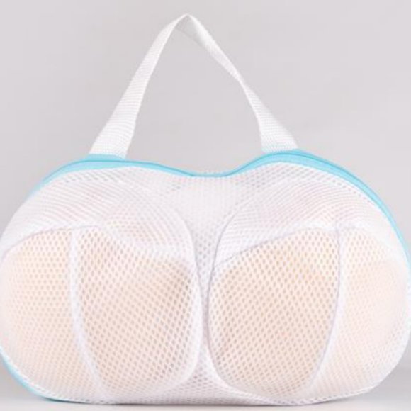 Mesh Laundry Bag Anti-deformation Handle Zipper Bag - Picture 2 of 5